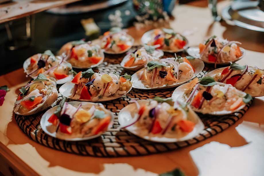 "Menú de alta cocina diseñado por el Chef Nicolás para bodas exclusivas en Bogotá