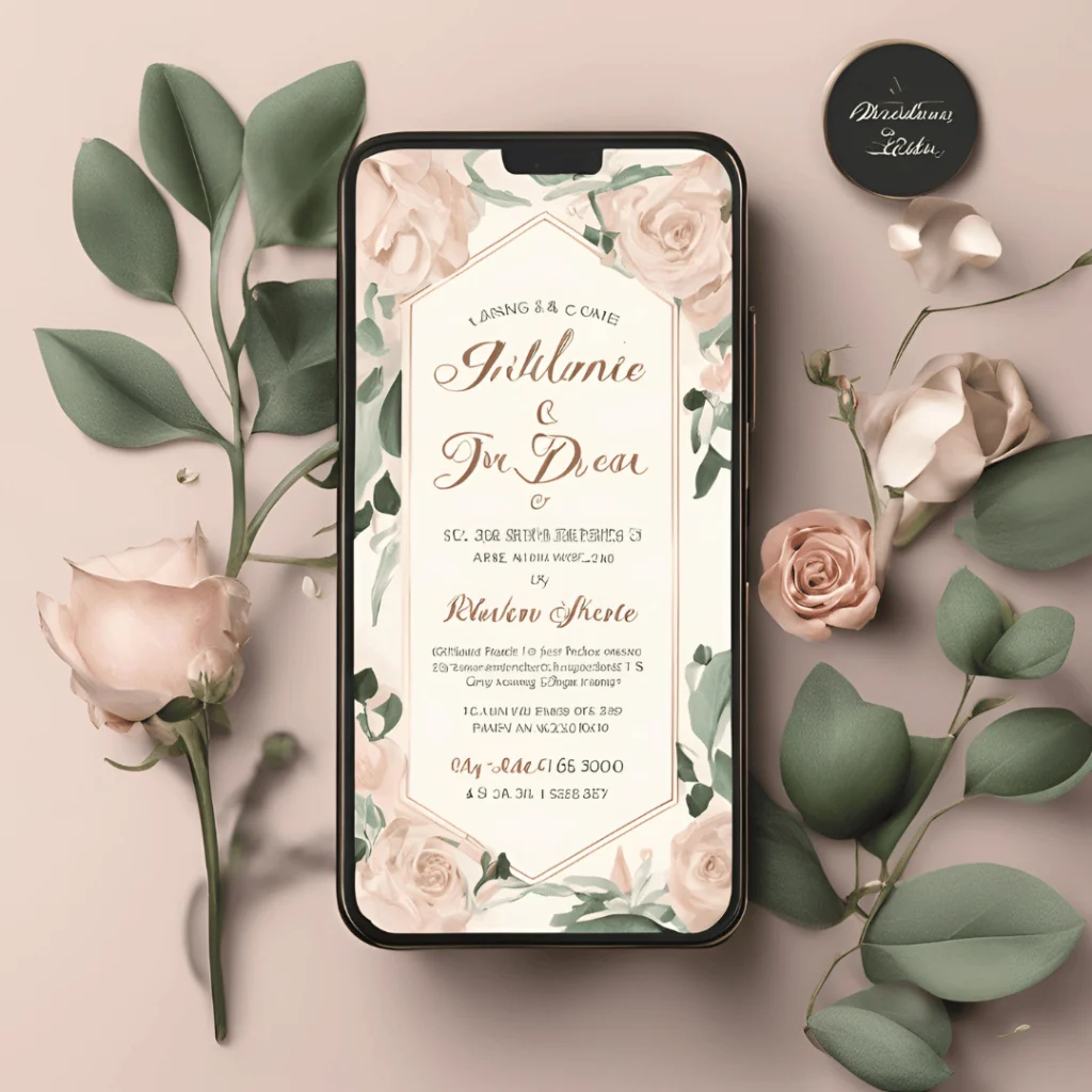 Invitación de boda digital