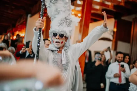 Espectáculo de música en vivo en boda en Bogotá.