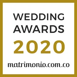Eventos Bella Suiza galardonado con el Wedding Awards 2020 de Matrimonio.com.co.